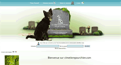 Desktop Screenshot of cimetierepourchien.com