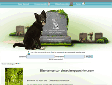Tablet Screenshot of cimetierepourchien.com